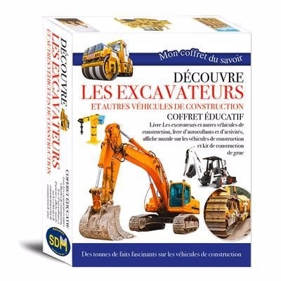 Découvre les excavateurs et autres véhicules de construction : coffret éducatif | Science et technologie