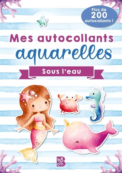 Mes autocollants aquarelles : Sous l'eau | 