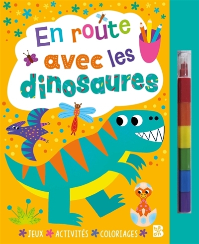En route avec les dinosaures (livre avec feutre) | 