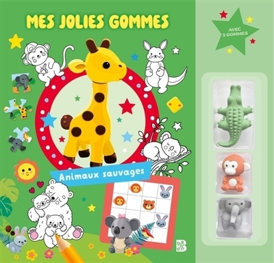 Mes jolies gommes : Animaux sauvages | 