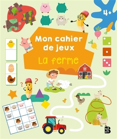 Mon cahier de jeux : La ferme | 