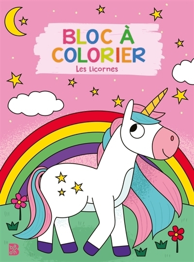 Bloc à colorier : Les licornes | 