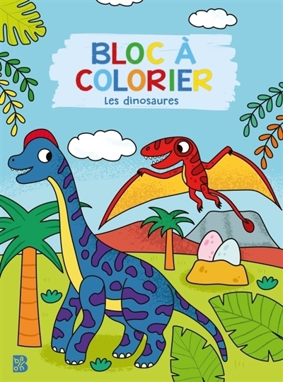Bloc à colorier : Les dinosaures | 