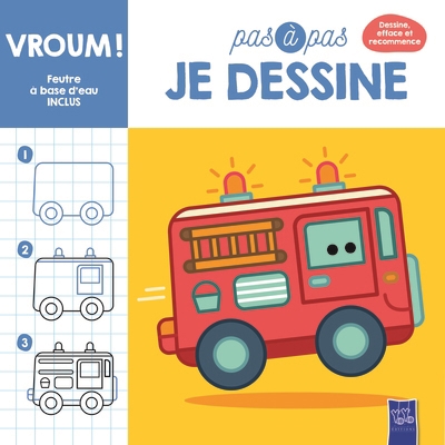 Pas à pas, je dessine - Vroum ! | 