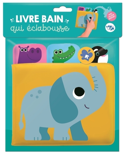 Eléphant : livre bain qui éclabousse | 