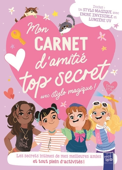 Mon carnet d'amitié top secret : avec stylo magique ! | Agenda et Calendrier et journaux intime