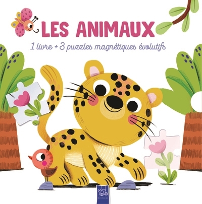 animaux : 1 livre + 3 puzzles magnétiques évolutifs (Les) | Sliacka, Edit (Illustrateur)