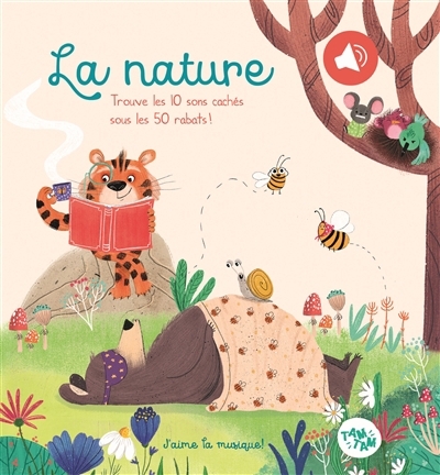La nature : trouve les 10 sons cachés sous les 50 rabats ! | Kozak, Yana (Illustrateur)