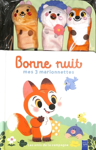 Les amis de la campagne - Bonne nuit, mes 3 marionnettes  | 