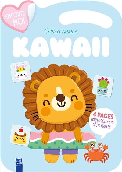 Colle et colorie kawaii | 