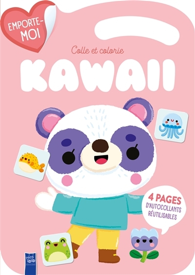 Colle et colorie kawaii : le panda | Wan, Liv (Illustrateur)