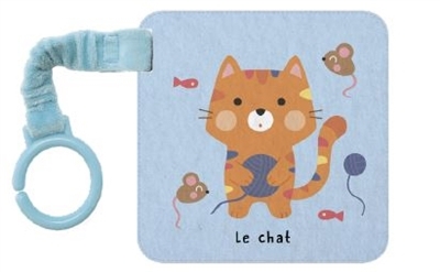 Le chat : livre-poussette en tissu | 