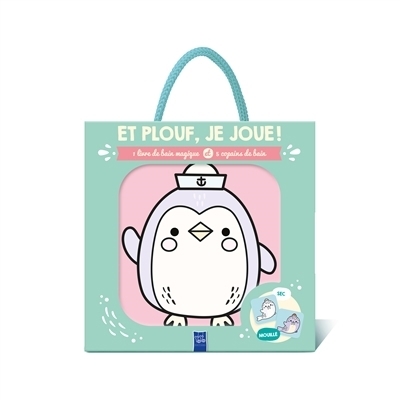 Le manchot : 1 livre de bain magique et 5 copains de bain | 