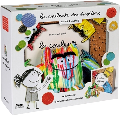 La couleur des émotions : le livre pop-up + la peluche multicolore collector | Llenas, Anna (Auteur)