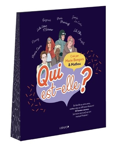 Qui est-elle ? : en famille ou entre amis, mettez-vous au défi pour découvrir 25 femmes connues (et moins connues) qui ont marqué l'histoire ! | Jeux pour 2 