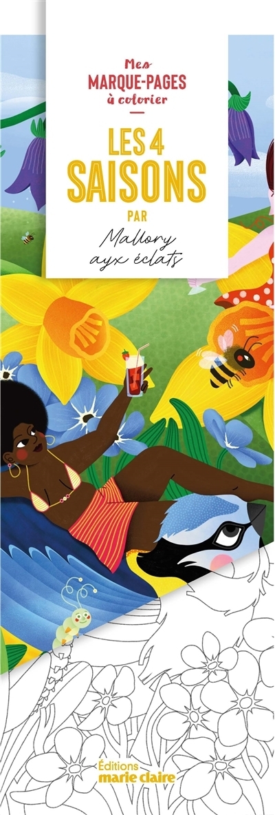 Mes marque-pages à colorier : Les 4 saisons | Mallory aux éclats