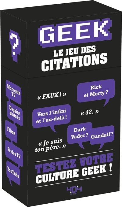 Geek - Le jeu des citations | Jeux pour la famille 