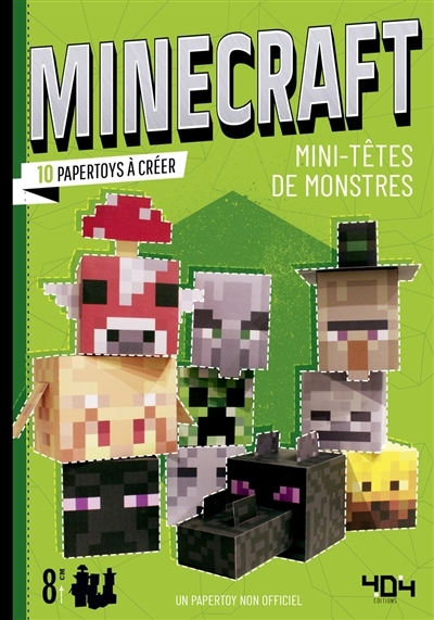 Minecraft : mini-têtes de monstres : 10 papertoys à créer | Tougui