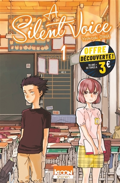 A silent voice T.01 (Éd. prix découverte) | Oima, Yoshitoki (Auteur)