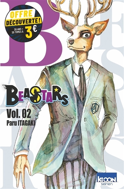 Beastars T.02  (Éd. prix découverte) | Itagaki, Paru (Auteur)