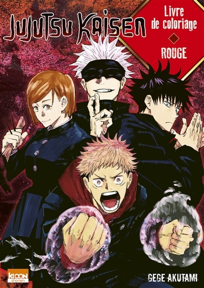 Jujutsu Kaisen : Livre de coloriage Rouge | Akutami, Gege (Auteur)