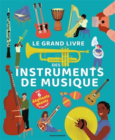 grand livre des instruments de musique : avec 6 dépliants géants et des flaps (Le) | Lafitte, Nicolas (Auteur) | Papin, Johan (Illustrateur) | Cantou, Aurélien (Illustrateur)