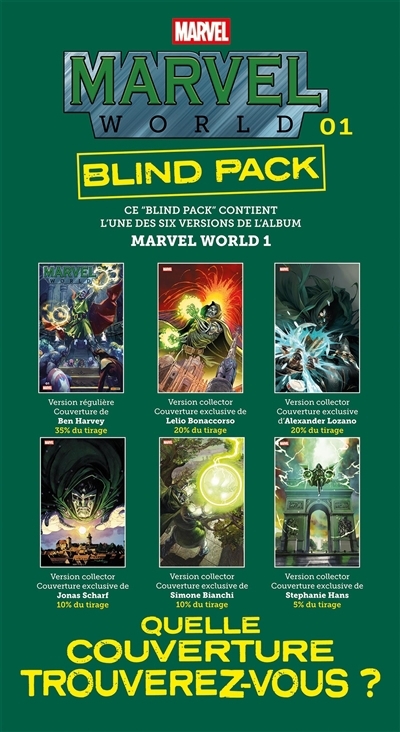 Marvel World T.01 - Blind pack | North, Ryan (Auteur) | Kelly, Joe (Auteur) | Silva, R.B. (Illustrateur) | Larraz, Pepe (Illustrateur)