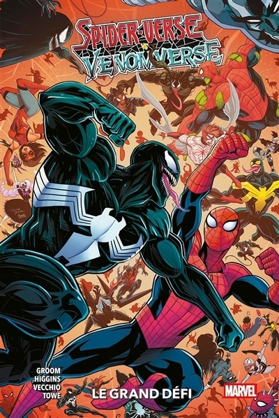 Spider-verse vs Venomverse | Groom, Matt (Auteur) | Higgins, Kyle (Auteur) | Vecchio, Luciano (Illustrateur) | Towe, James (Illustrateur)