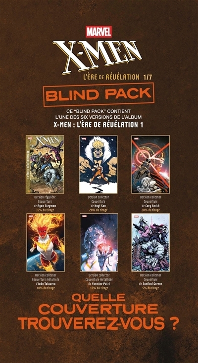 X-Men : l'ère de Révélation : blind pack T.01 | MacKay, Jed (Auteur) | Hickman, Jonathan (Auteur) | Ramos, Humberto (Illustrateur) | Stegman, Ryan (Illustrateur)