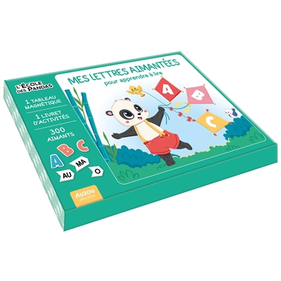 L'école des pandas : mes lettres aimantées pour apprendre à lire : coffret de lecture | Français