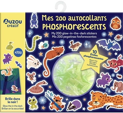 Mes 200 autocollants phosphorescents = My 200 glow-in-the-dark stickers | Varma, Darshika (Illustrateur)