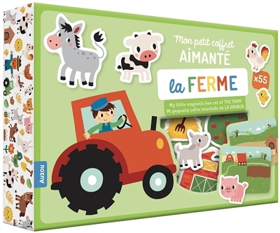 ferme : mon petit coffret aimanté (La) | Leijgraaf, Deborah van de (Illustrateur)