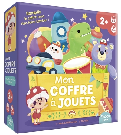 Mon coffre à jouets : Remplis le coffre sans rien faire tomber ! | Motricité fine et globale