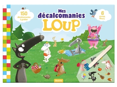 Mes décalcomanies Loup | Autocollant et pochoir