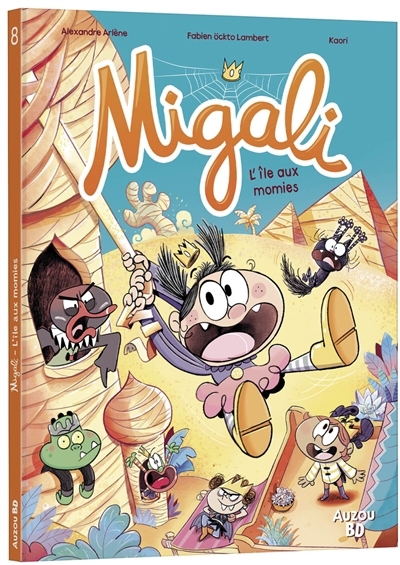 Migali T.08 - L'île aux momies | Arlène, Alexandre (Auteur) | Ockto Lambert, Fabien (Illustrateur)