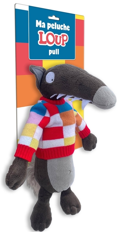 Ma peluche loup pull | Peluche et marionnette