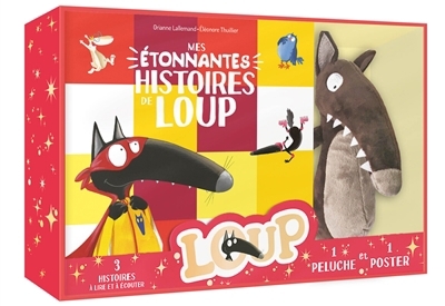 Coffret peluche : Mes étonnantes histoires loup | Lallemand, Orianne (Auteur) | Thuillier, Eléonore (Illustrateur)