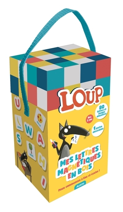 Mes lettres magnétiques en bois loup | Jeux magnétiques