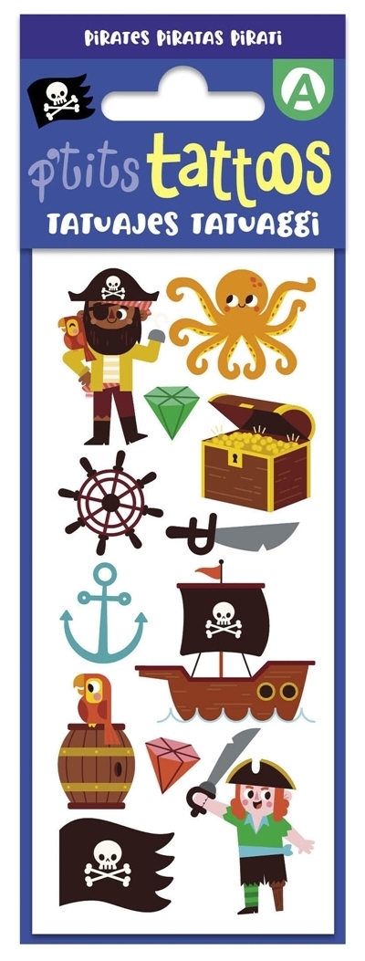 Mes p'tits tattoos pirates | Clark, Anna (Illustrateur) | Clark, Daniel (Illustrateur)