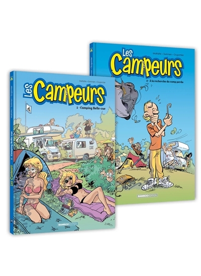 campeurs : pack tome 01 et tome 02 (Les) | Swinnen, Veerle (Auteur) | Dugomier, Vincent (Auteur) | Maltaite, Eric (Illustrateur)