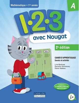 1, 2, 3... avec Nougat A/B et aide-mémoire - 2e édition - 1ère année | Borduas, Line